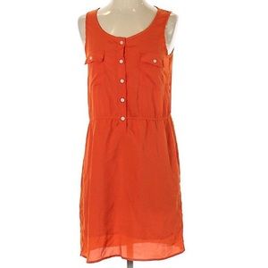 Glam Button Up Sleeveless Dress - M